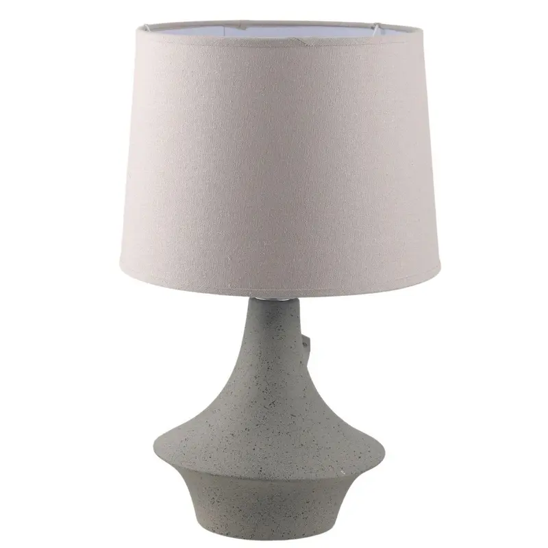 Lampada in ceramica sagomata grigia 30H50