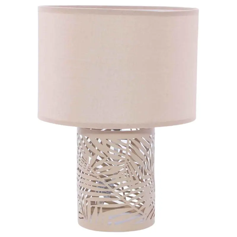 Lampada in metallo beige Ø22H31