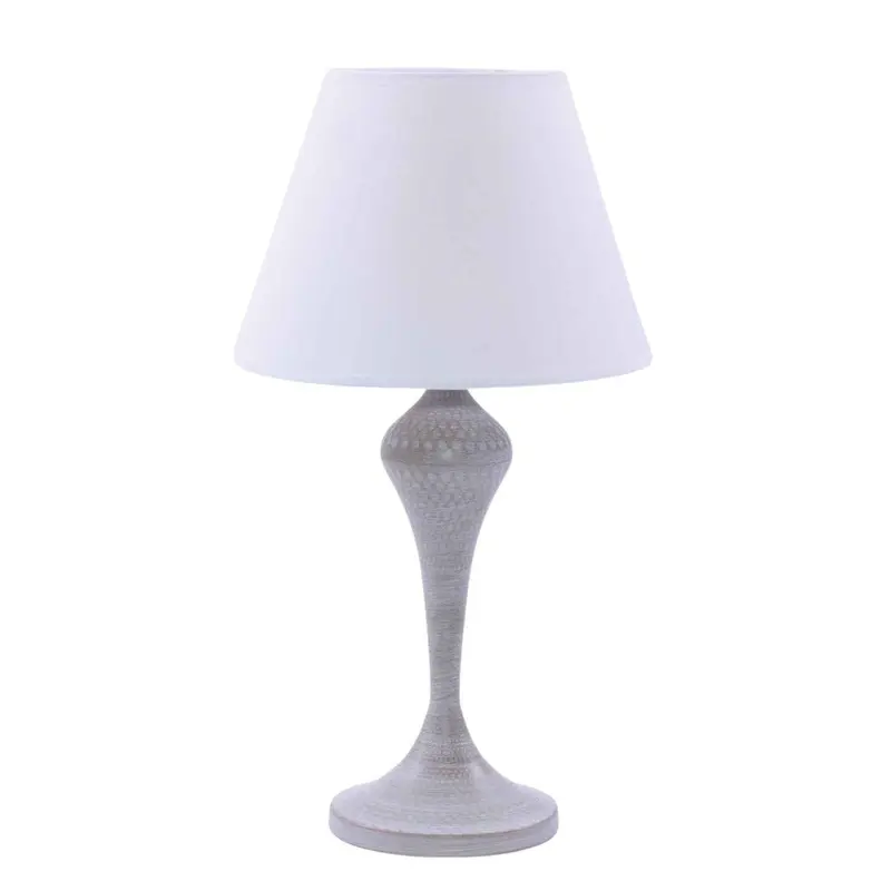 Lampada in metallo grigio Ø25H46
