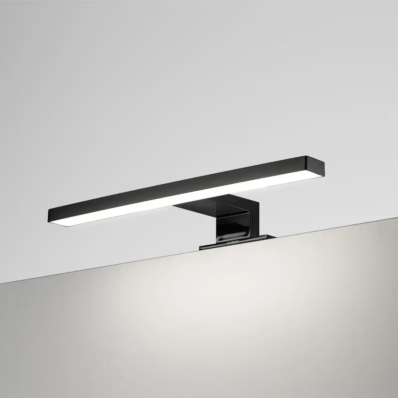 Lampada LED Kyra per bagno 300 mm nera