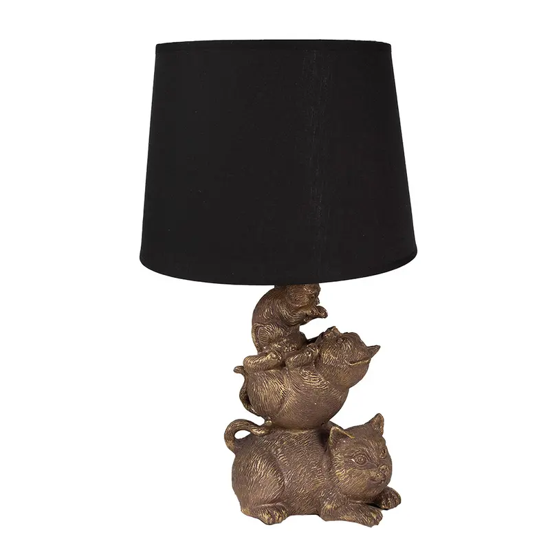 Lampada poliresina gatti Ø 25x43