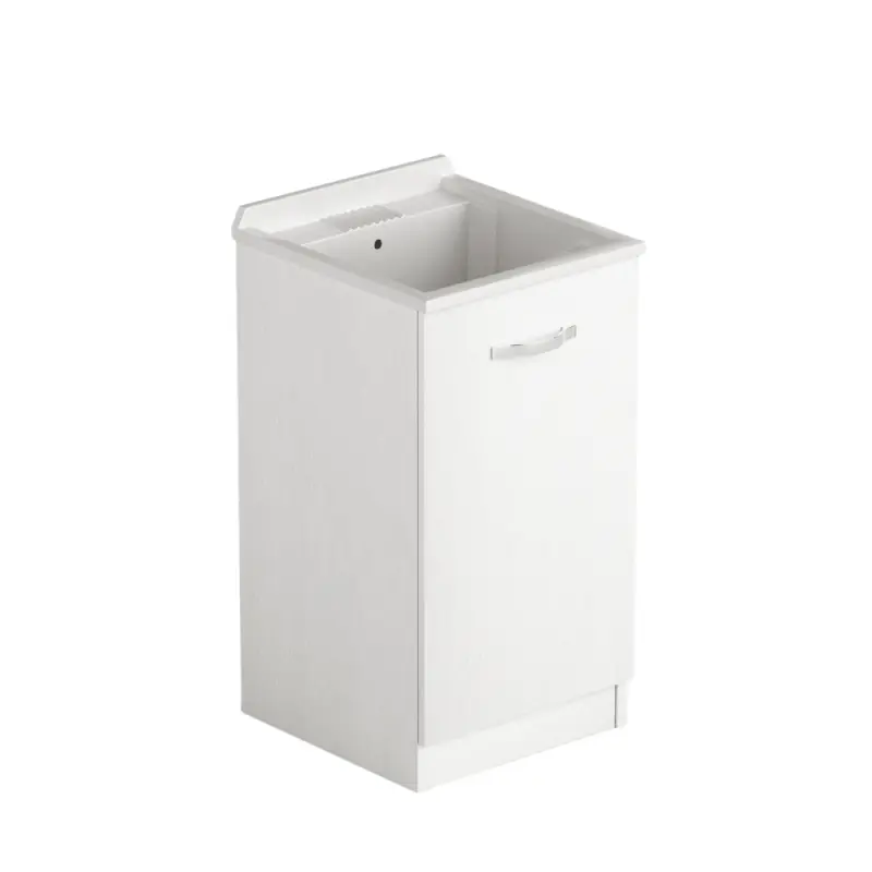 Laundry lavatoio con anta 47x50x86 bianco frassinato