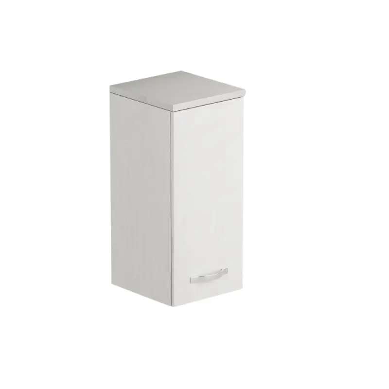 Laundry pensile bagno con anta 36x38x77 bianco frassinato