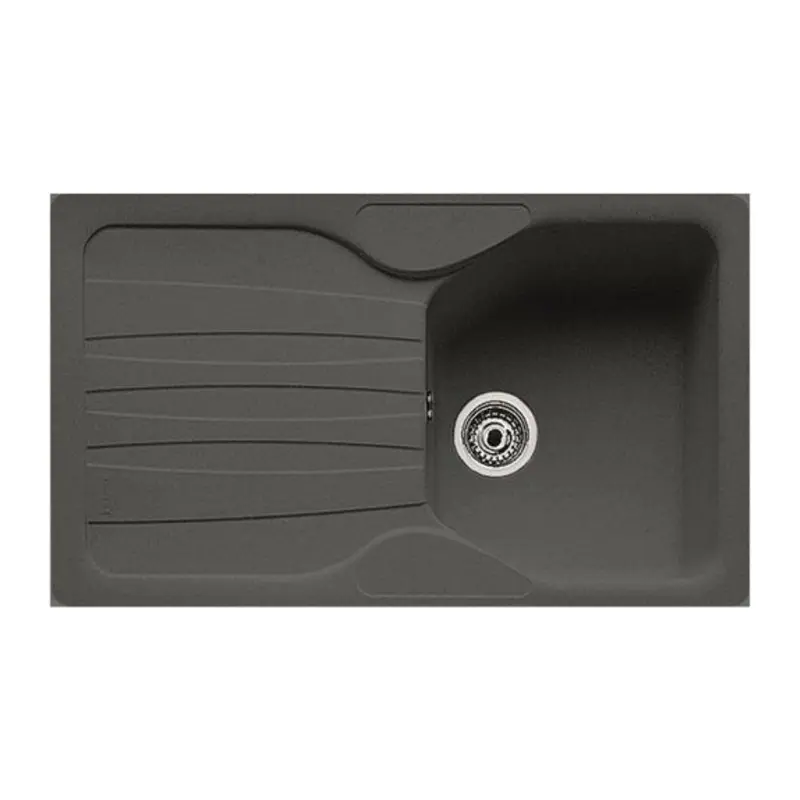 Lavello 1 vasca con gocciolatoio reversibile Franke CUG 611 in fragranite grafite