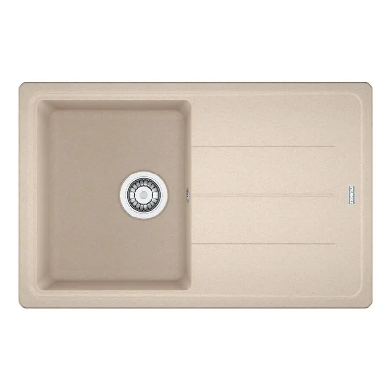 Lavello 1 vasca Franke Boston BFG61178 con gocciolatoio reversibile 78x50 cm. colore avena