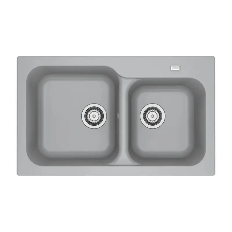 Lavello da incasso 2 vasche Franke KID 620 tectonite 83x50 cm. colore grigio