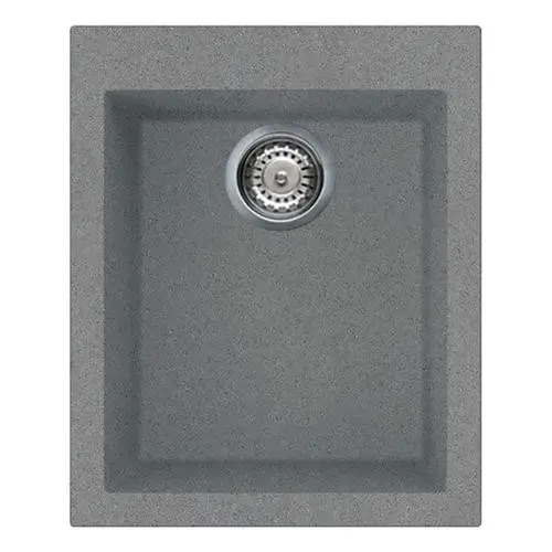 Lavello monovasca Smeg VZ40TT fragranite titanio 40 cm