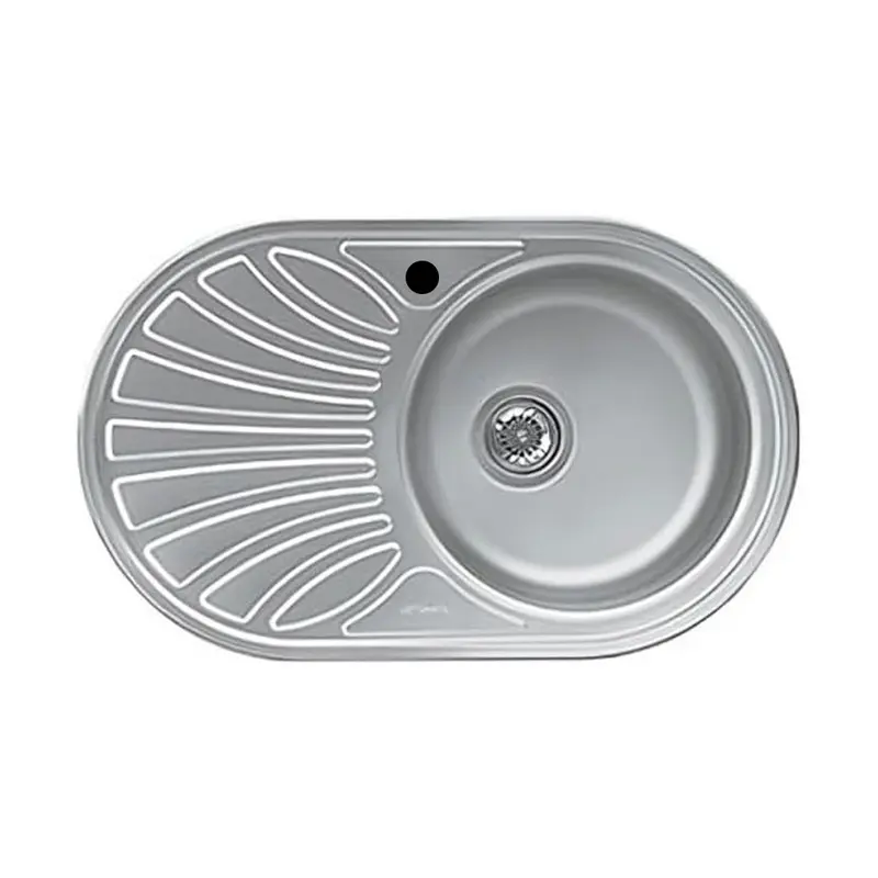 Lavello Smeg LMEL77S 1 vasca con gocciolatoio sinistro 78x48 cm inox