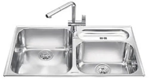 Lavello Smeg LTS9032 90 cm. spazzolato inox