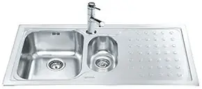 Lavello Smeg LV100D3 1 vasca + 1/2 con gocciolatoio destro 100x50 cm inox