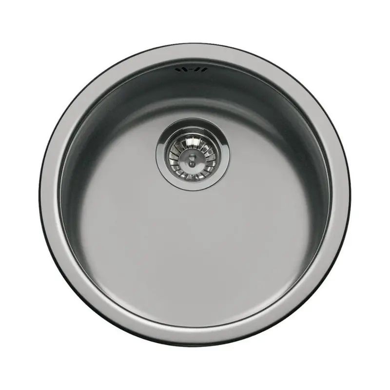 Lavello tondo Smeg 10I3PN 43.5 cm PVD acciaio nero