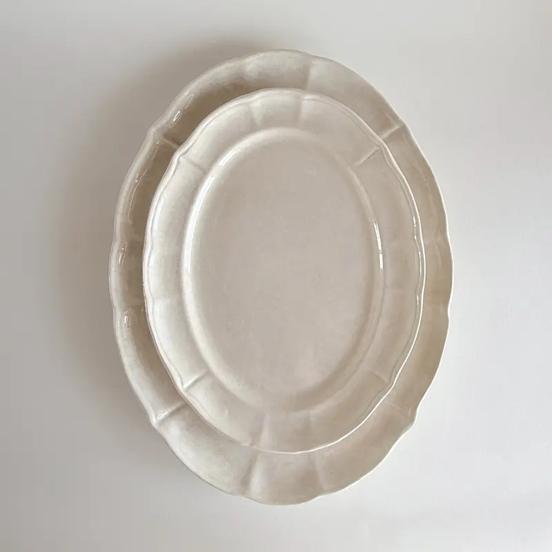 Laveno Antique Stoneware Serving Dish