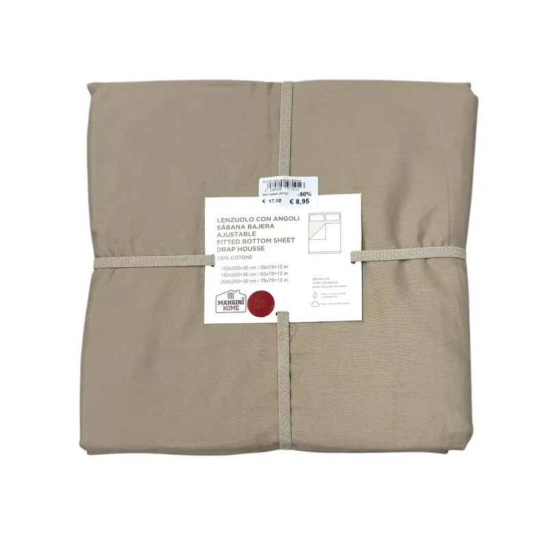 Lenzuolo con angoli Mangini Home - Beige