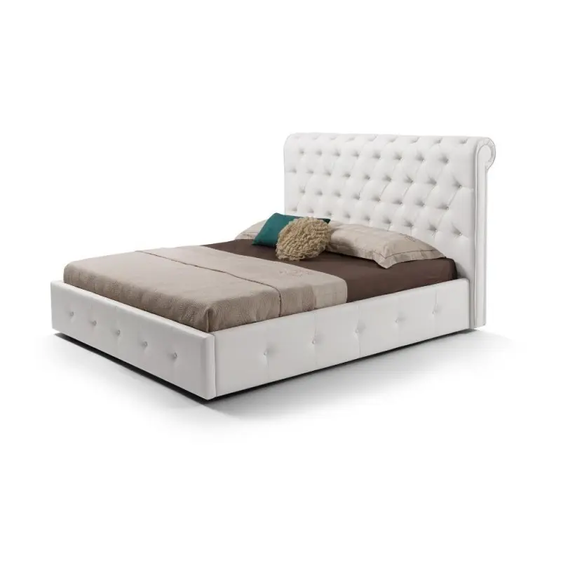 Letto matrimoniale contenitore Peninsula bianco