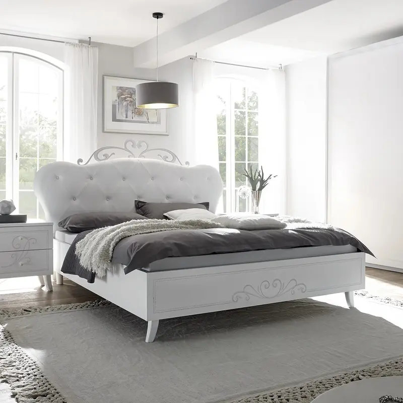 Letto Pamuk in legno bianco