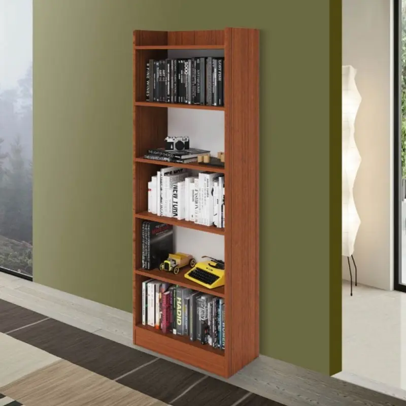 Libreria Alessia 64x29x180H noce antico
