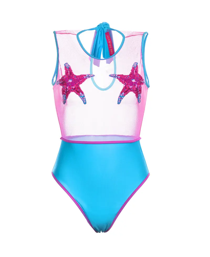 LIGHT BLUE SEASTAR SWIMSUIT