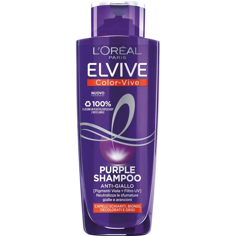 L'OREAL ELVIVE COLOR-VIVE PURPLE ANTI-GIALLO SHAMPOO 200ML