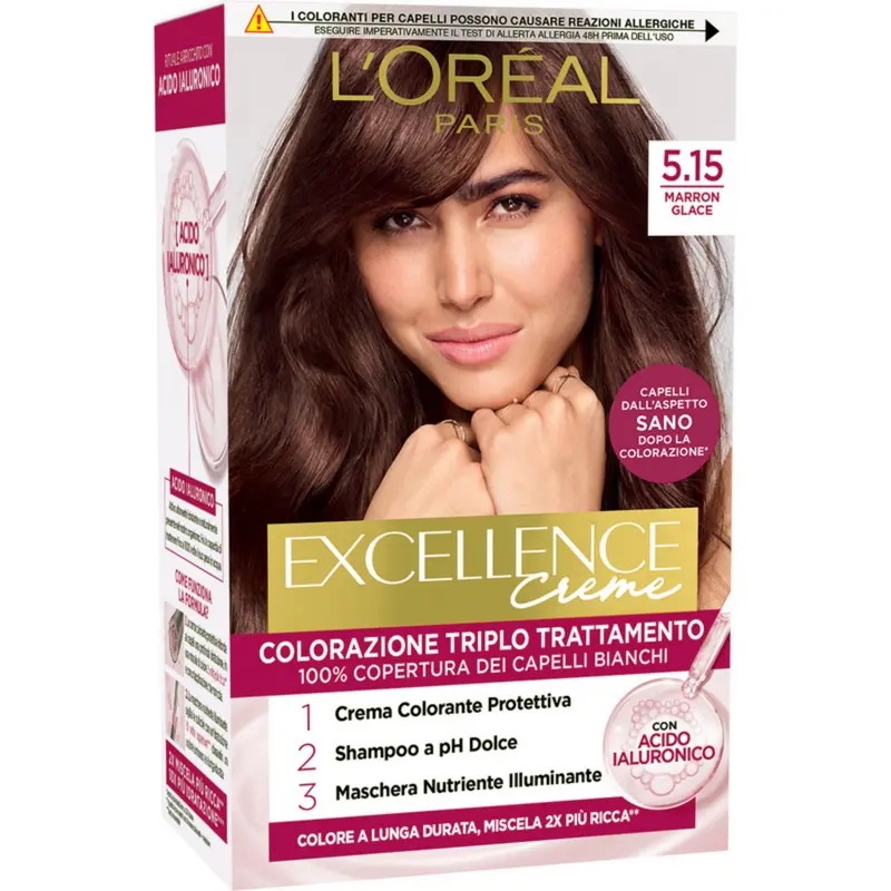 L'OREAL EXCELLENCE PURE CREME 5.15 MARRON GLACE