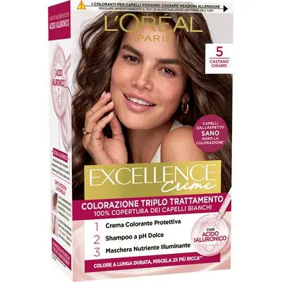L'OREAL EXCELLENCE PURE CREME 5 CASTANO CHIARO