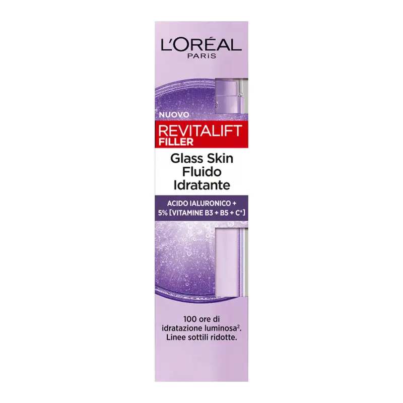 L'OREAL REVITALIFT GLASS SKIN FLUIDO IDRATANTE 50ML