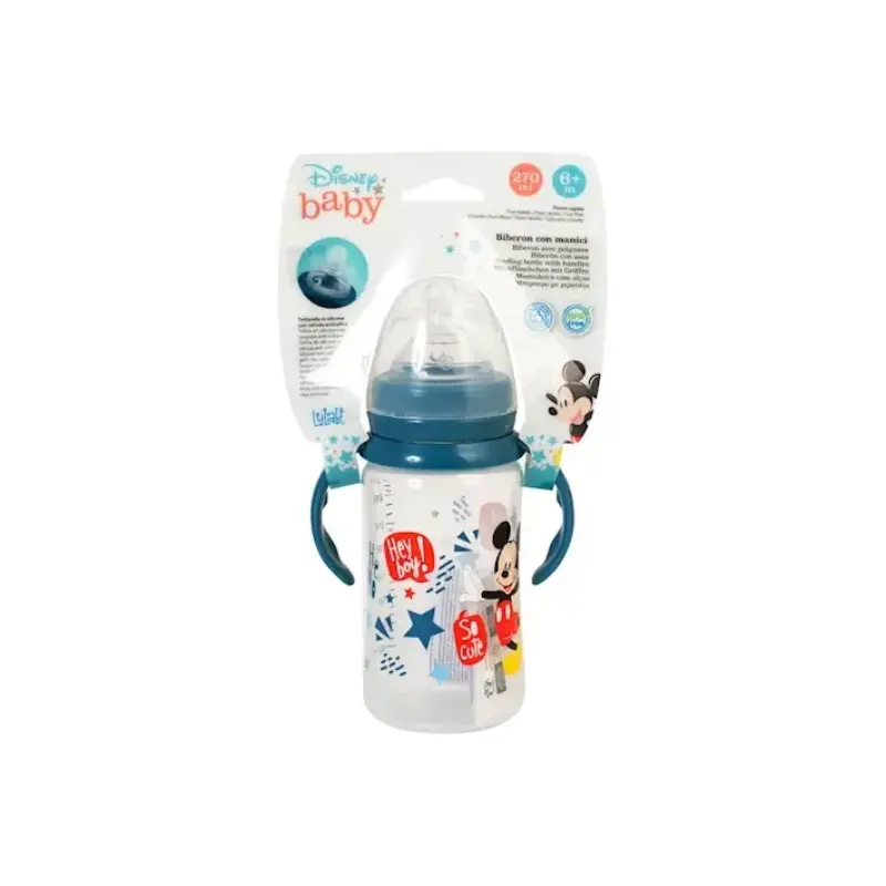 LULABI DISNEY BABY BIBERON CON MANICI 6M+ 270ML MICKEY