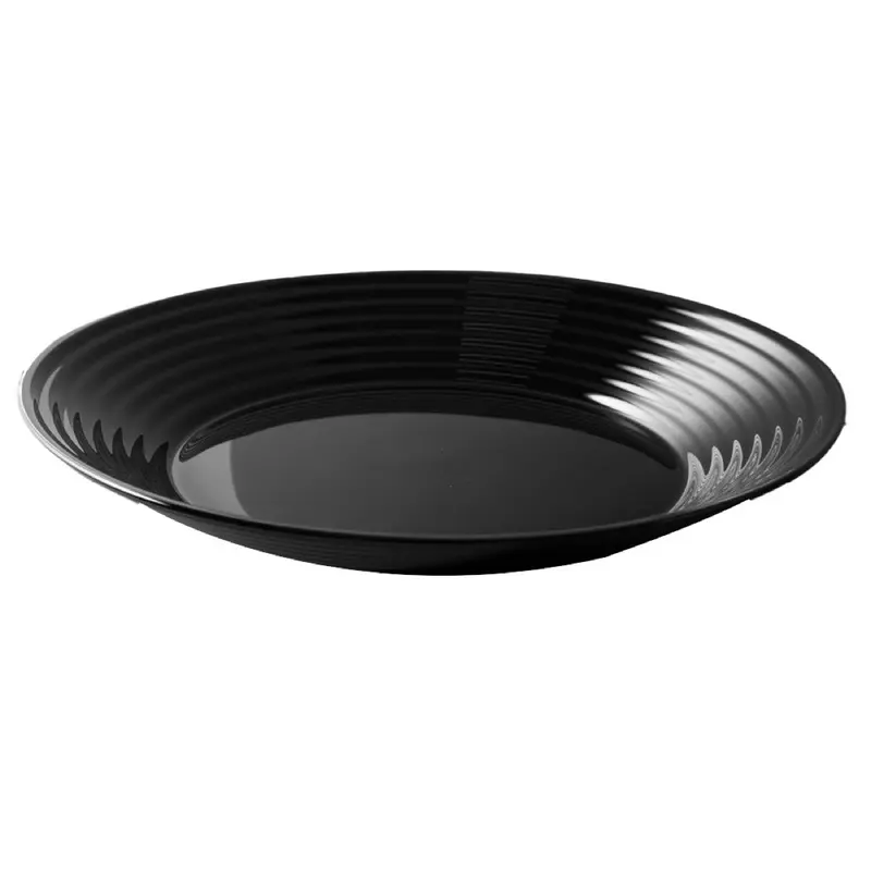 LUMINARC HARENA PIATTO FONDO CM.23,5 NERO 6PZ