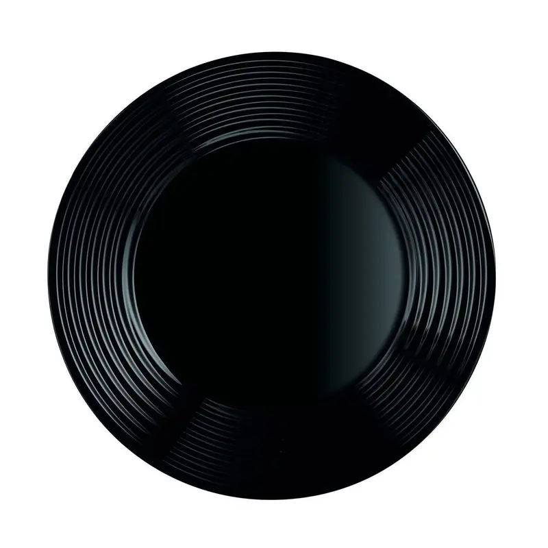 LUMINARC HARENA PIATTO FRUTTA CM.19 NERO 6PZ