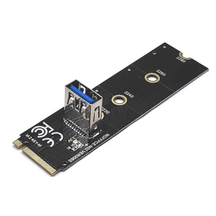 M.2 NVME To USB 3.0 PCI-E Expansion Card Adapter for Graphics Card(Blackboard)