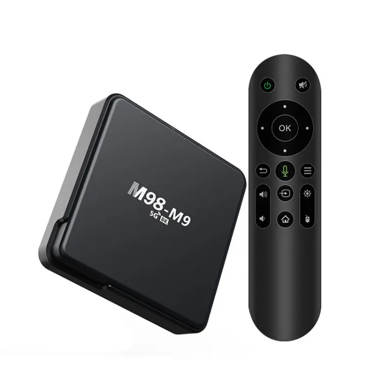 M98-M9 Quad-core ARM Cortex-A53 WiFi Bluetooth 4K HD Android TV Box, RAM