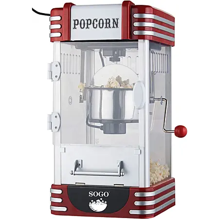 Macchina per popcorn professionale in stile retrò
