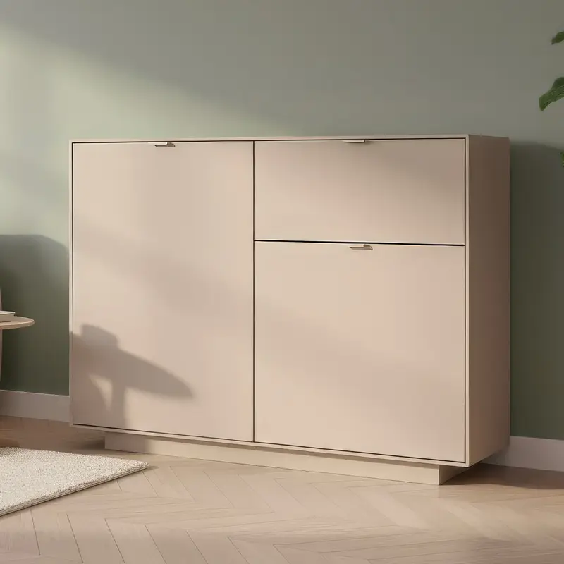 Madia Sivas 01A con 1 cassetto e 2 ante colore cashmere