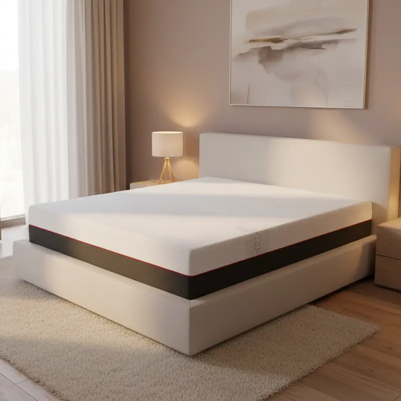 Materasso matrimoniale Olmio memory foam 160x190x25h tessuto antibatterico sfoderabile