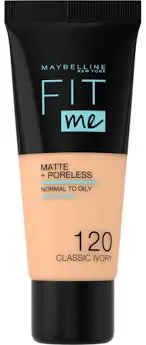 MAYBELLINE FONDOTINTA FIT ME MATTE 120 CLASSIC IVORY