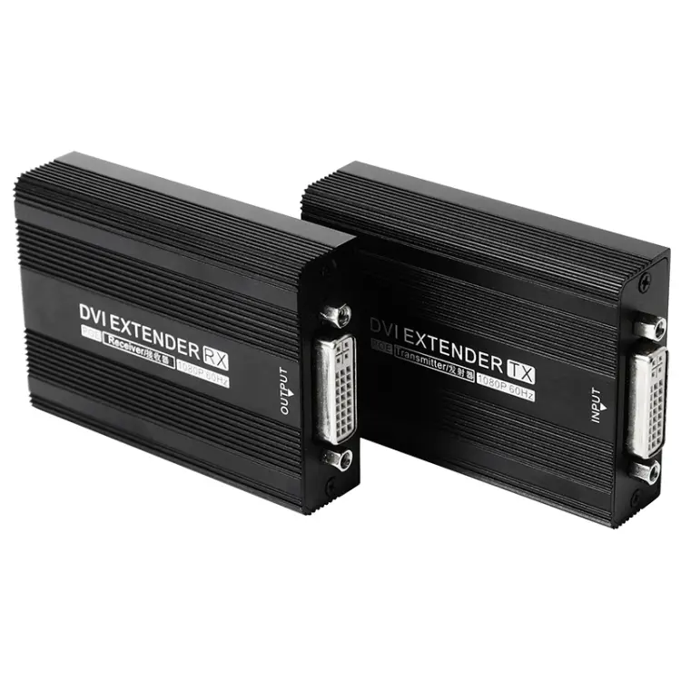 Measy DVI1815 DVI Extender Transmitter and Receiver Converter, POE Single Power Supply, Transmission Distance