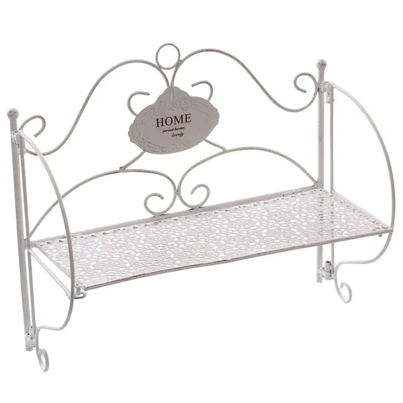 Mensola in metallo bianco 40X17H35