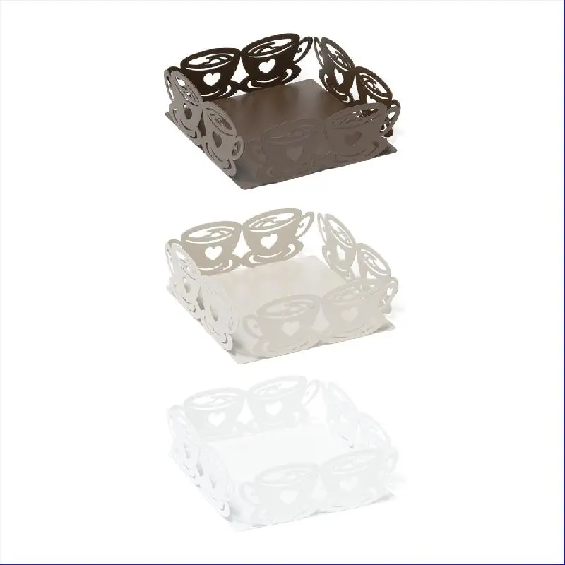MERCURY LINEA METALLO TAZZE PORTATOVAGLIOLI CM.17X17X5H COLORI ASSORTITI