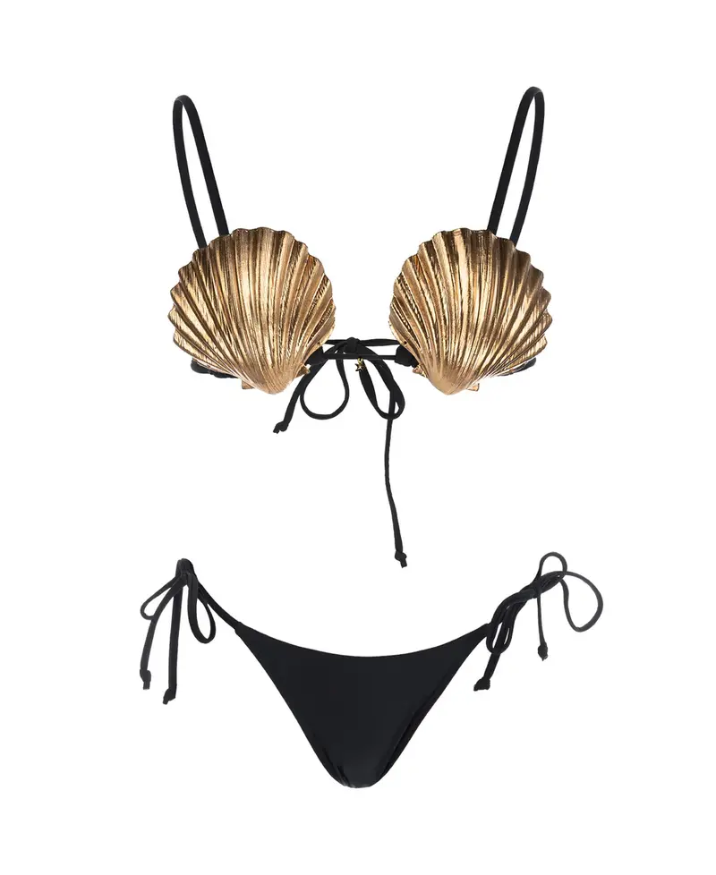 MERMAID BIKINI - BLACK & GOLD