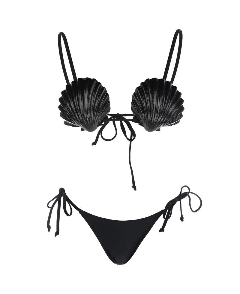 MERMAID BIKINI - TOTAL BLACK
