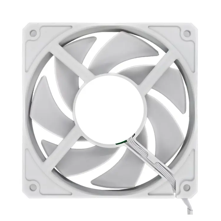 MF12025 4pin High Air Volume High Wind Pressure FDB Magnetic Suspension Chassis Fan 3000rpm (White)
