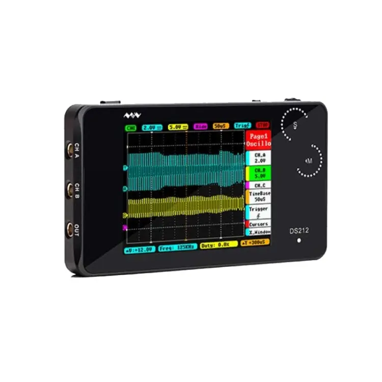 MINIWARE Dual Channel Mini Portable Handheld Digital Storage Oscilloscope, Model