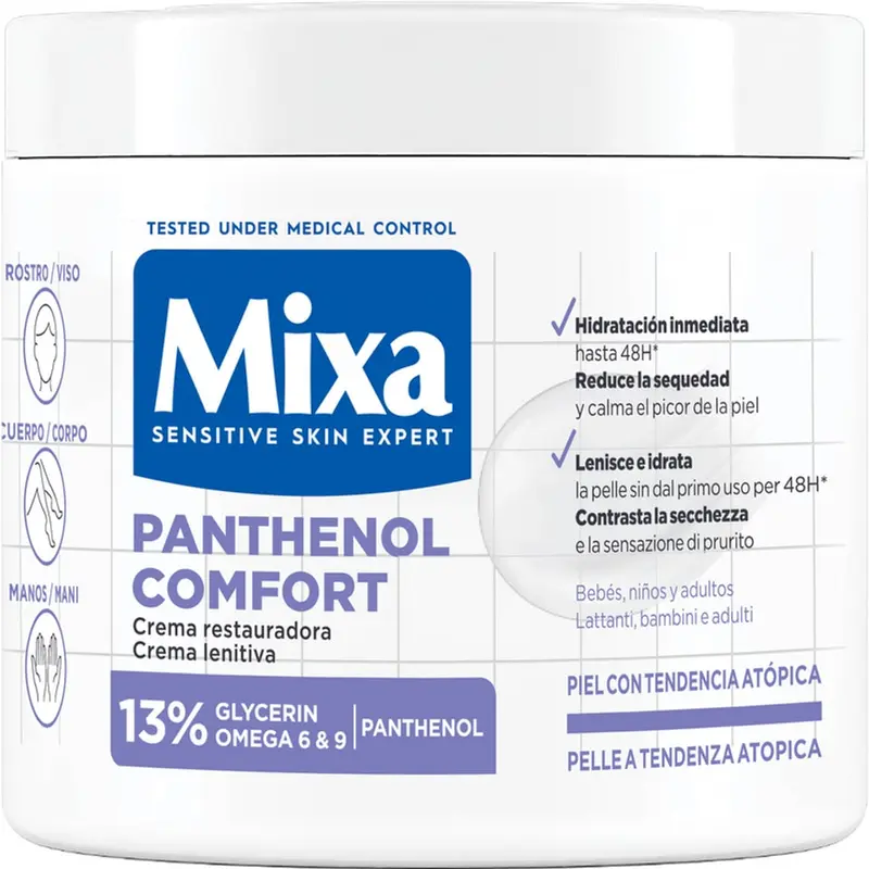 MIXA PANTHENOL COMFORT CREMA LENITIVA PELLE A TENDENZA ATOPICA VASO 400ML