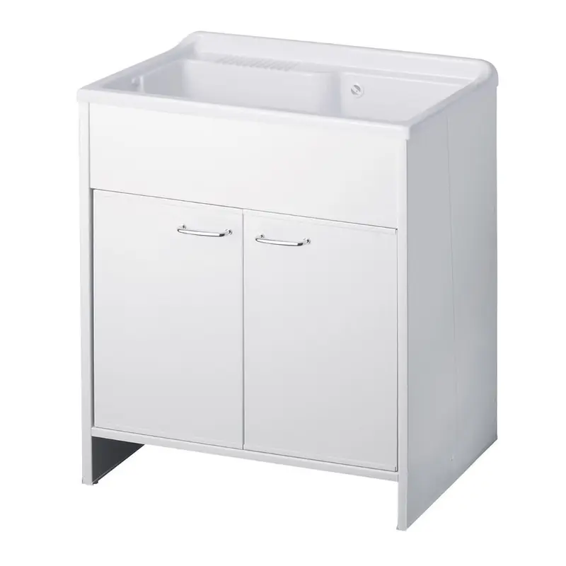 Mobile lavatoio Garden 80x50 cm 2 ante colore bianco