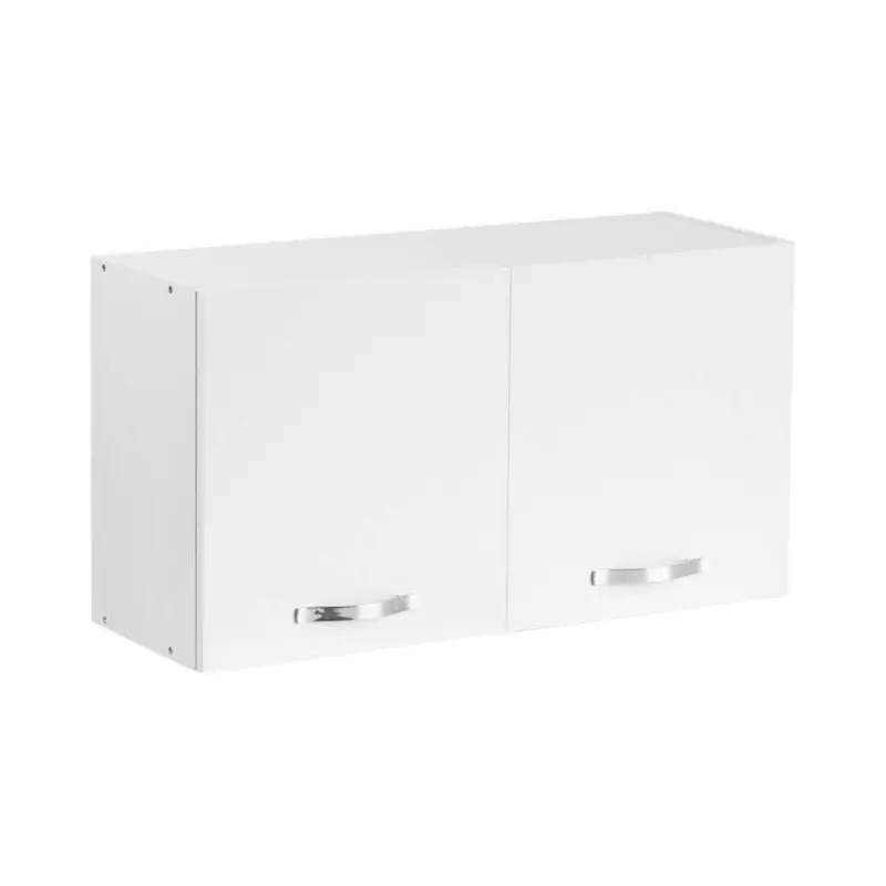 Mobile sopracappa 90x32x49H cm. bianco frassinato