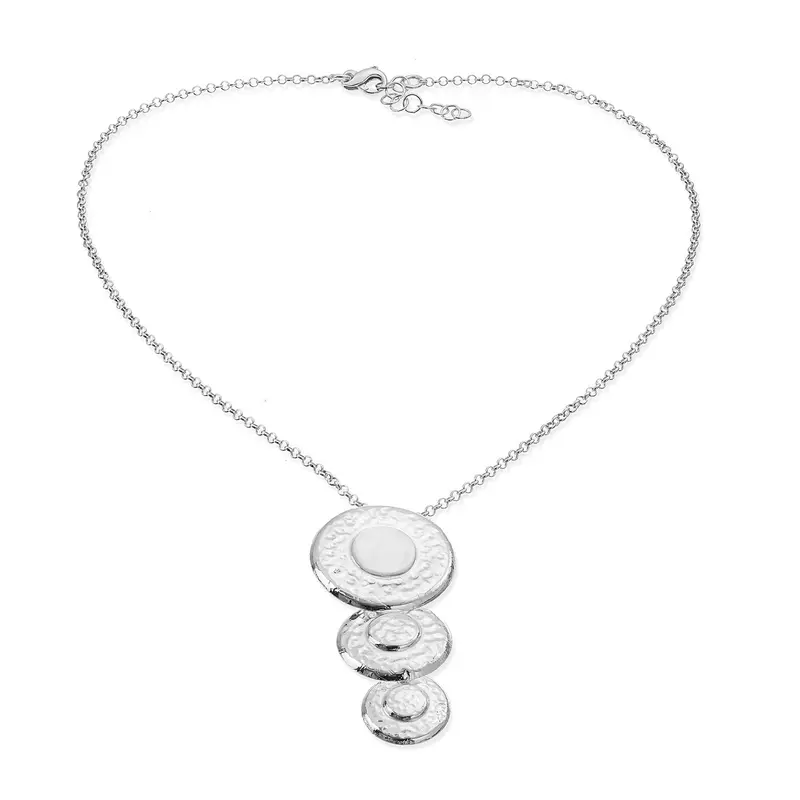 MPCN6478 - COLLANA IN ARGENTO 925‰ NATURALE E MADREPERLA