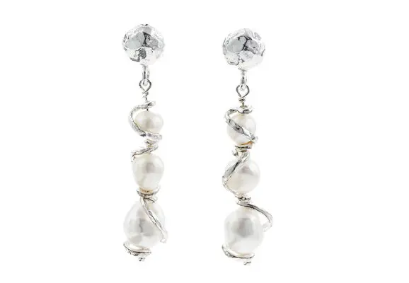 MPOR6663 - COPPIA DI ORECCHINI IN AG925 NATURALE E PERLE