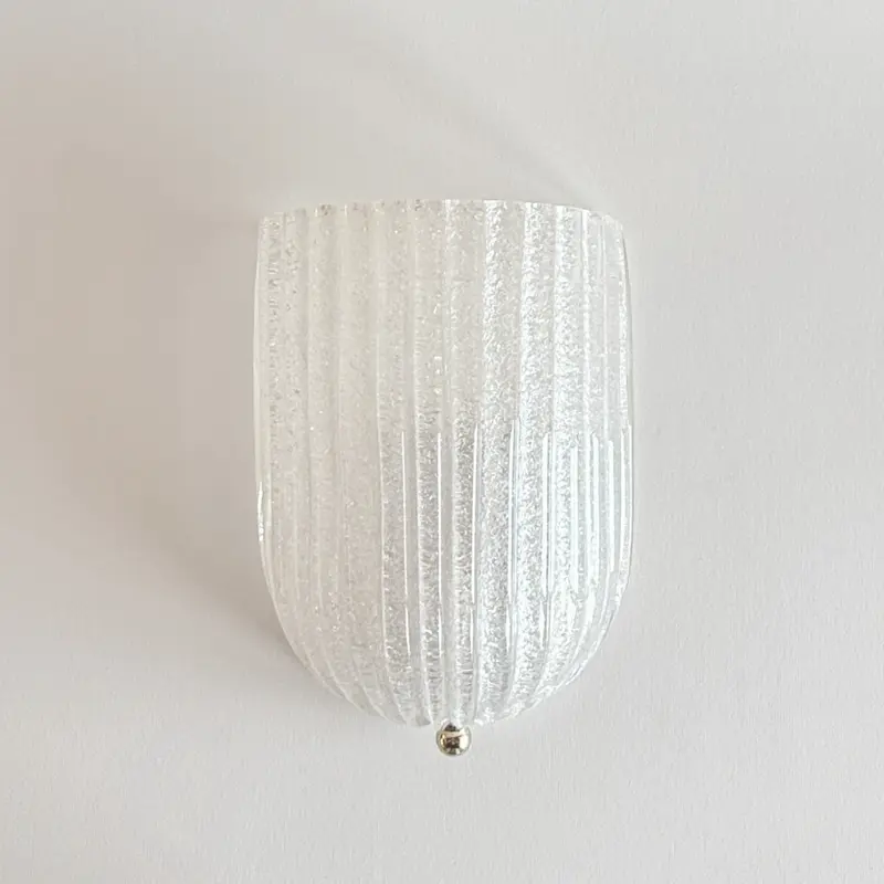 Murano Glass Wall Sconce | Clear · Grit