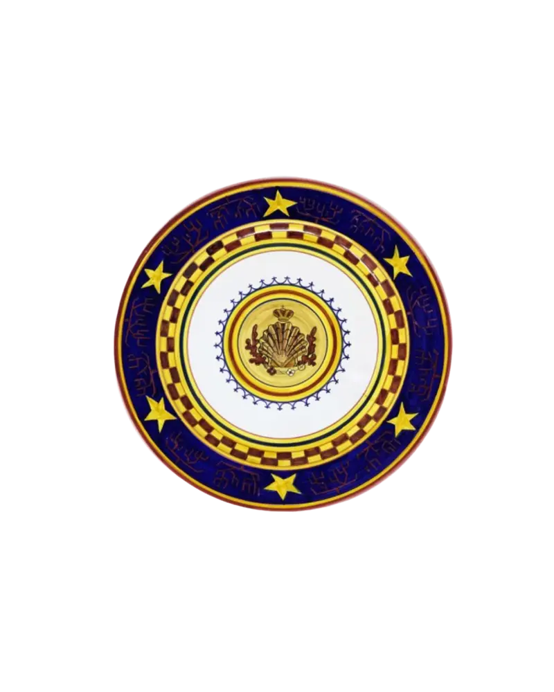 Nicchio Blue With Yellow Stars Imperial Plate Set