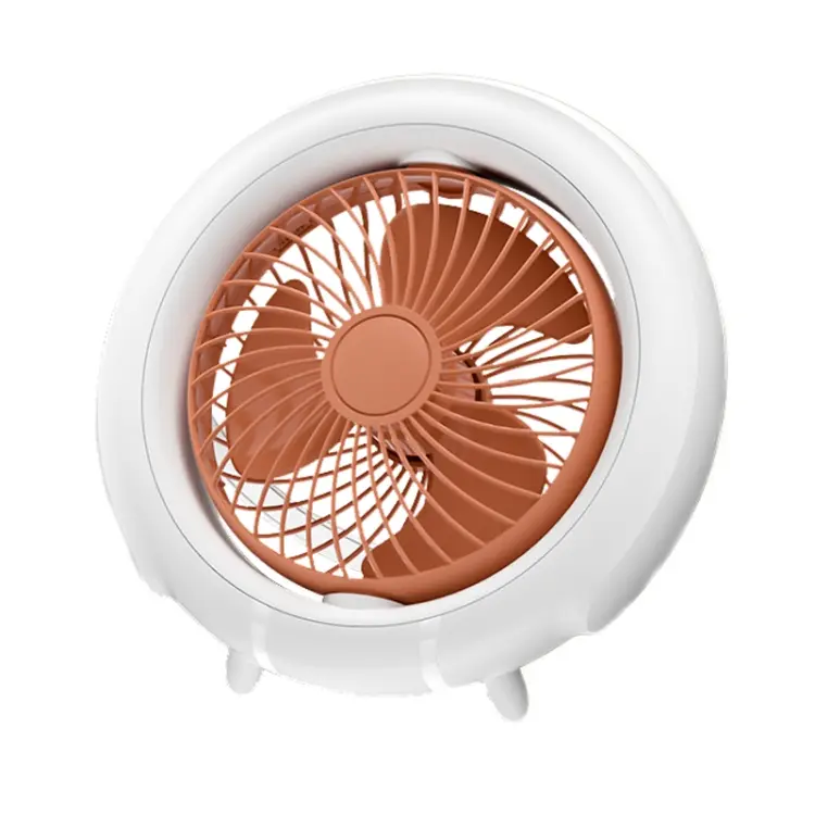 Night Light Desktop Folding Fan Outdoor Camping Hanging Mini Fan, Color