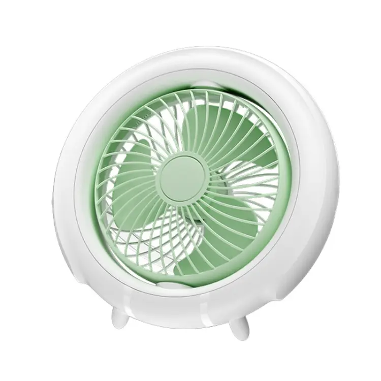 Night Light Desktop Folding Fan Outdoor Camping Hanging Mini Fan, Color